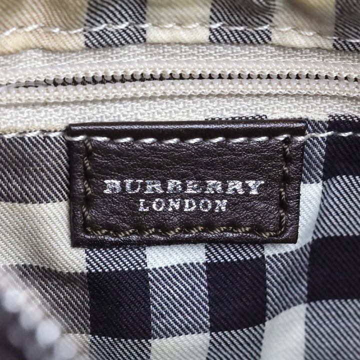 Burberry Brown Leather Toggle Shoulder Bag