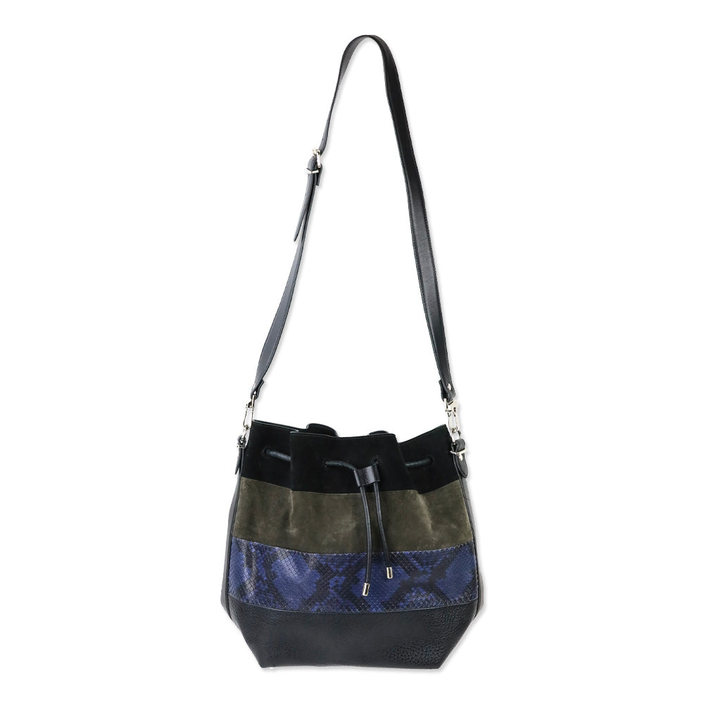 Proenza Schoulder Multi Patchwork Leather Medium Bucket Bag