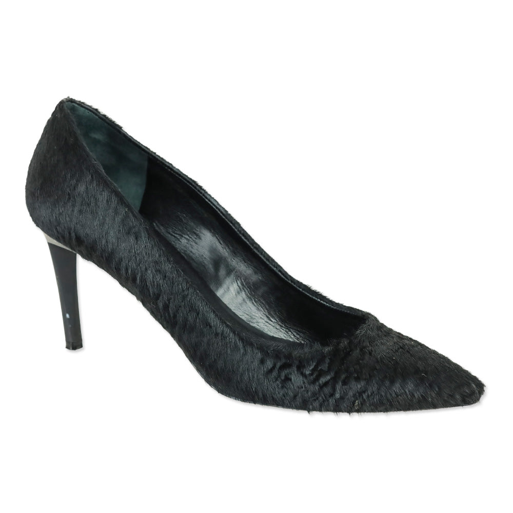 Proenza Schouler Black Pony Hair 70mm Pump
