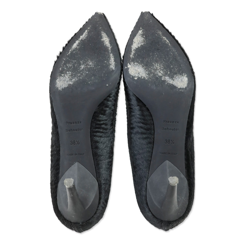 Proenza Schouler Black Pony Hair 70mm Pump