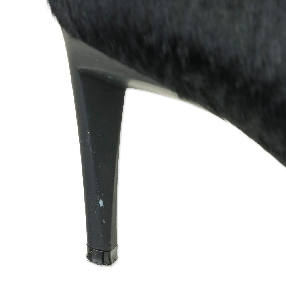 Proenza Schouler Black Pony Hair 70mm Pump