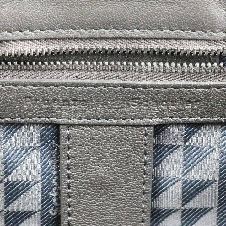 Proenza Schouler Dark Grey Leather Fringe Medium PS1 Satchel Bag