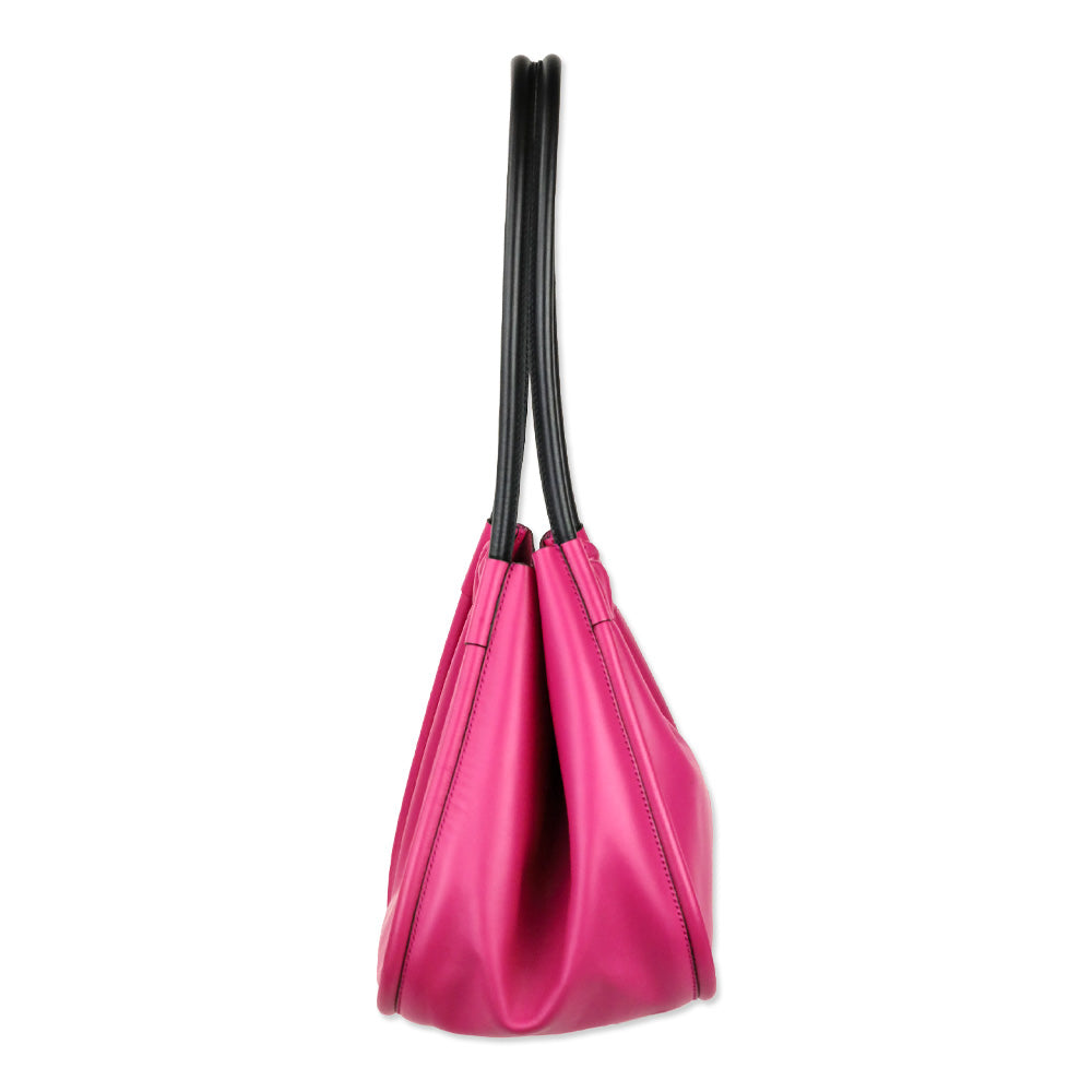 Proenza Schouler Large Ruched Pink Leather Tote