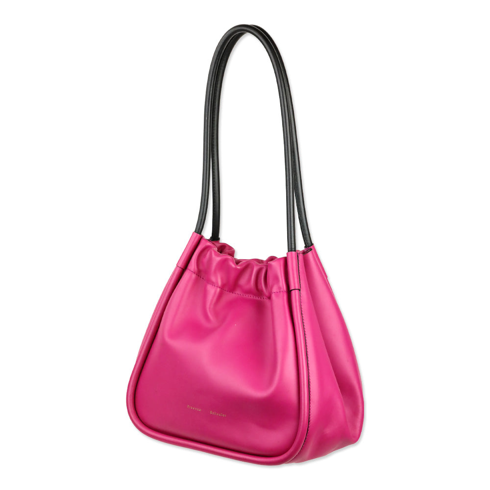 Proenza Schouler Large Ruched Pink Leather Tote