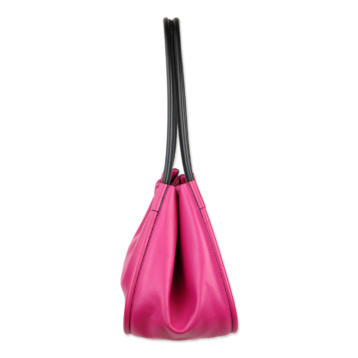 Proenza Schouler Large Ruched Pink Leather Tote