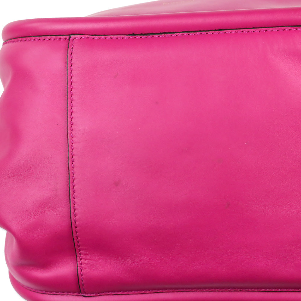 Proenza Schouler Large Ruched Pink Leather Tote
