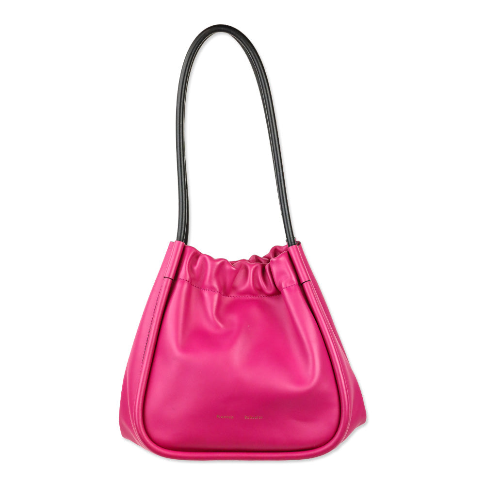 Proenza Schouler Large Ruched Pink Leather Tote