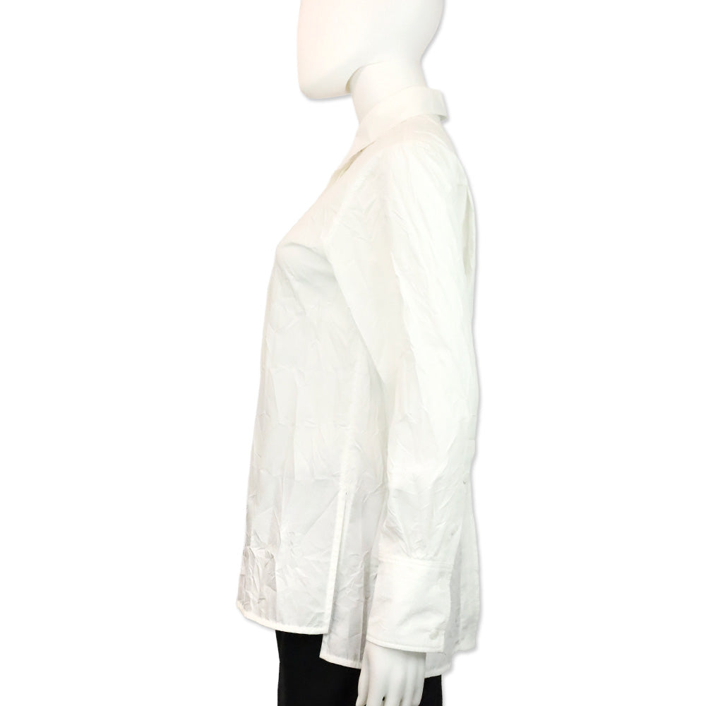 Proenza Schouler White Cotton Blend Button Up Shirt