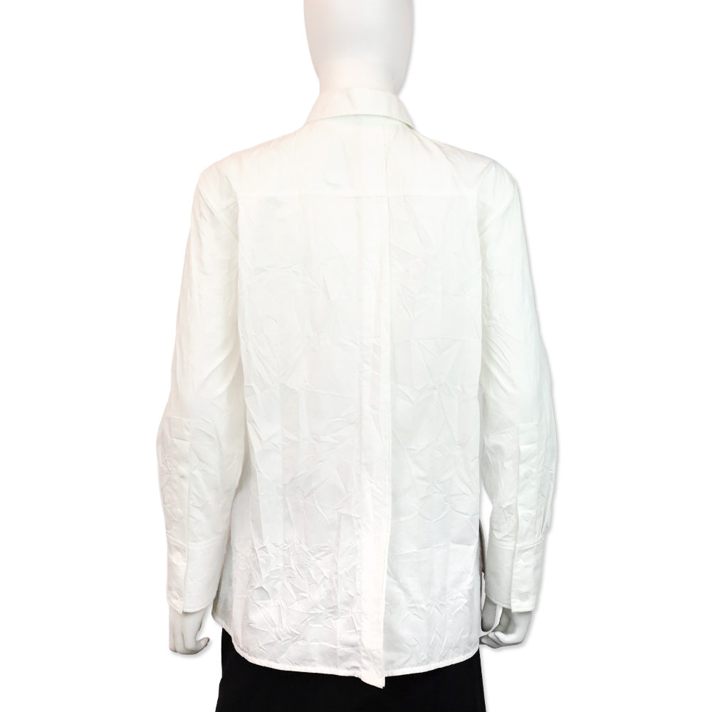 Proenza Schouler White Cotton Blend Button Up Shirt