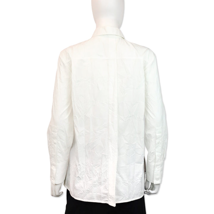 Proenza Schouler White Cotton Blend Button Up Shirt