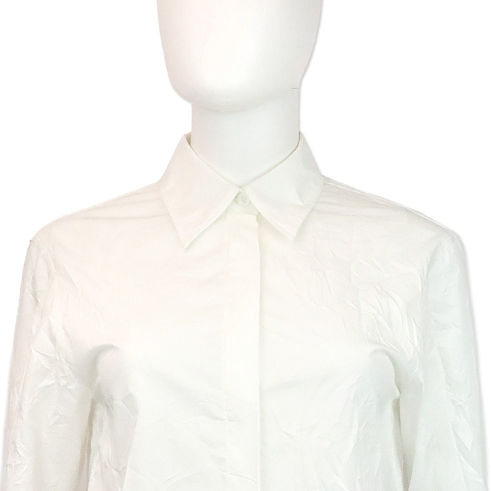 Proenza Schouler White Cotton Blend Button Up Shirt