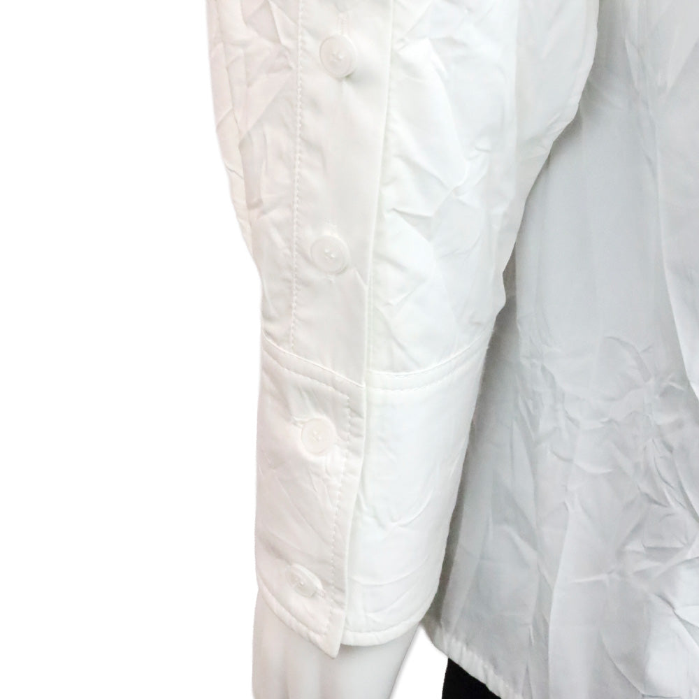 Proenza Schouler White Cotton Blend Button Up Shirt