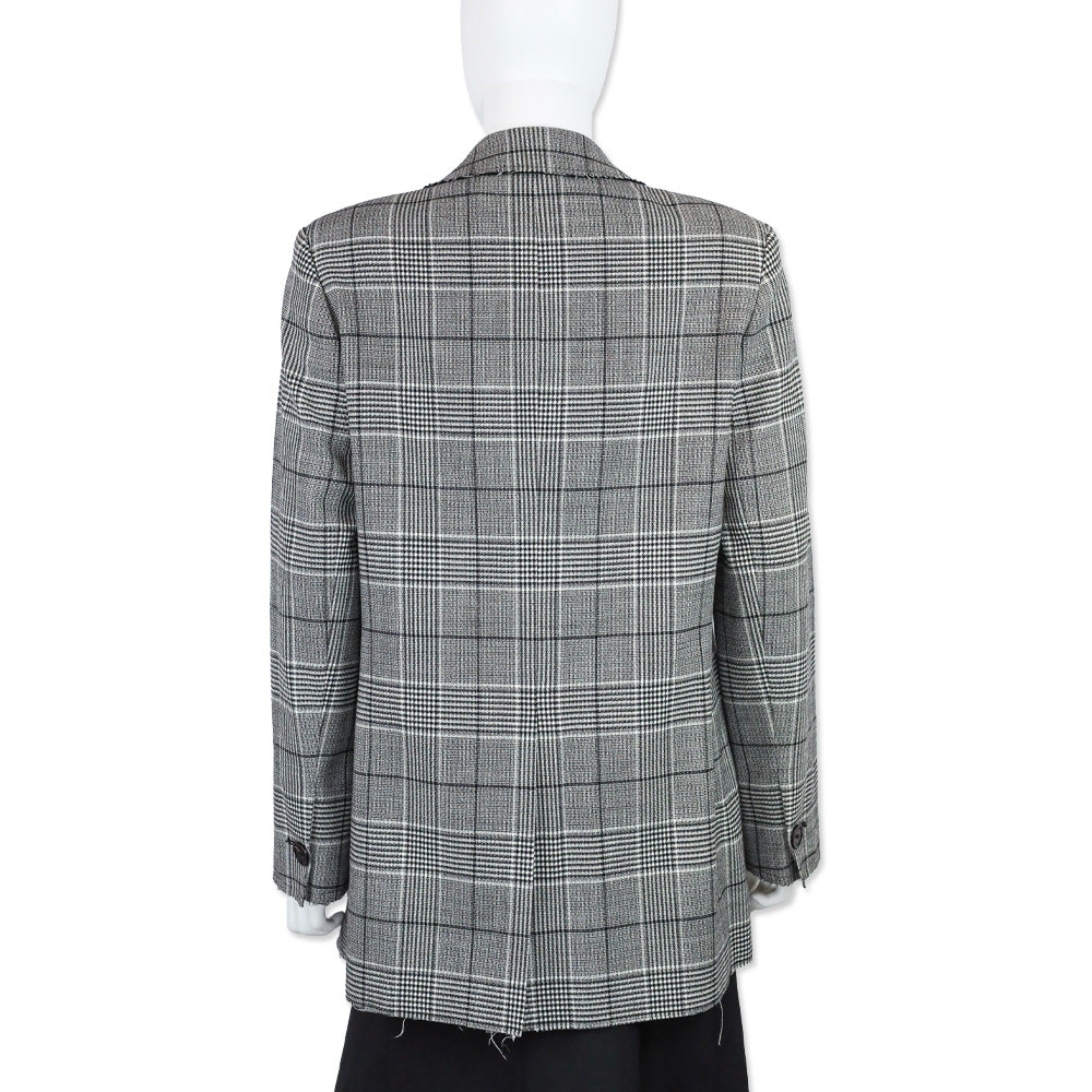 Proenza Schouler Oversized Glen-Plaid Wool Suiting Blazer