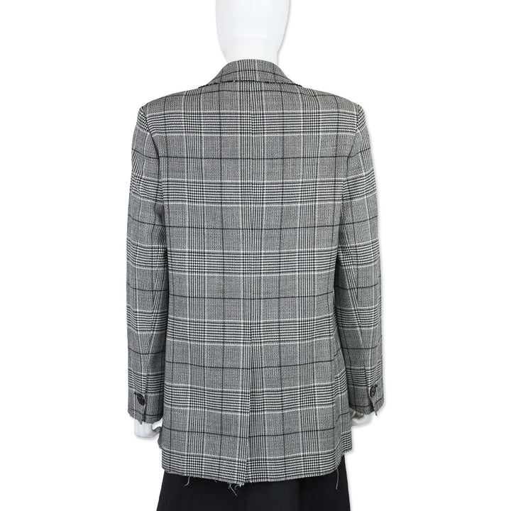 Proenza Schouler Oversized Glen-Plaid Wool Suiting Blazer