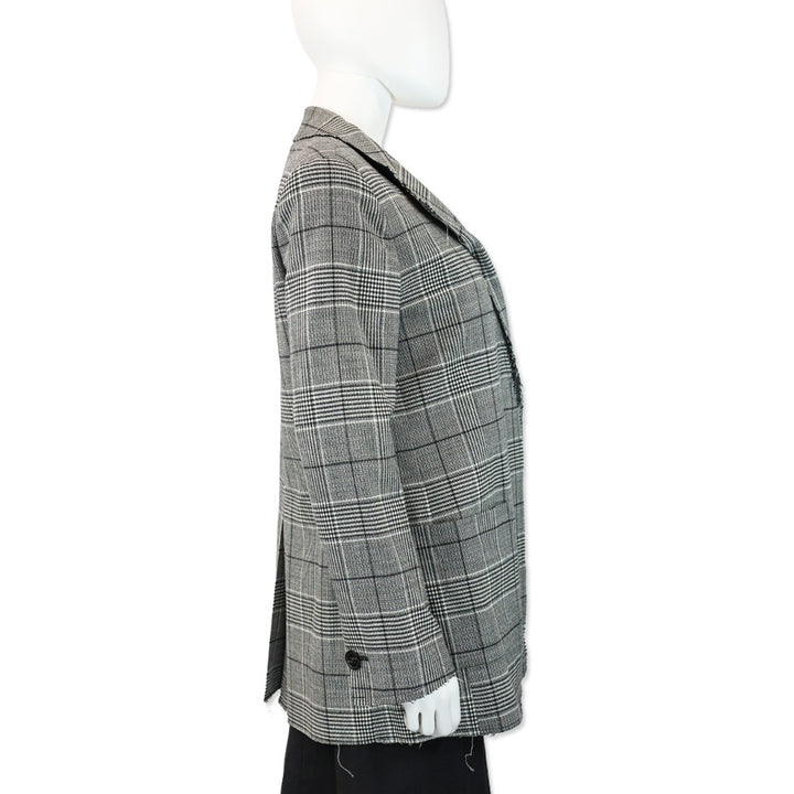 Proenza Schouler Oversized Glen-Plaid Wool Suiting Blazer