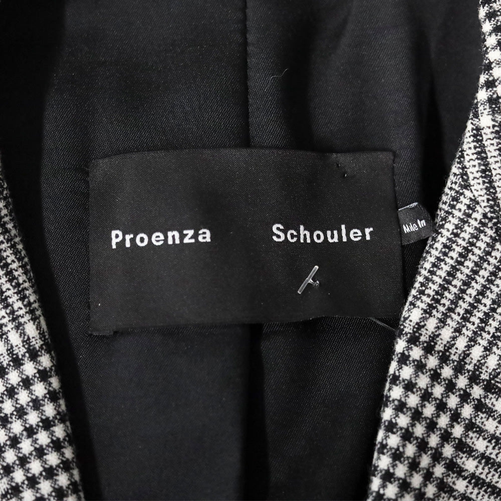 Proenza Schouler Oversized Glen-Plaid Wool Suiting Blazer