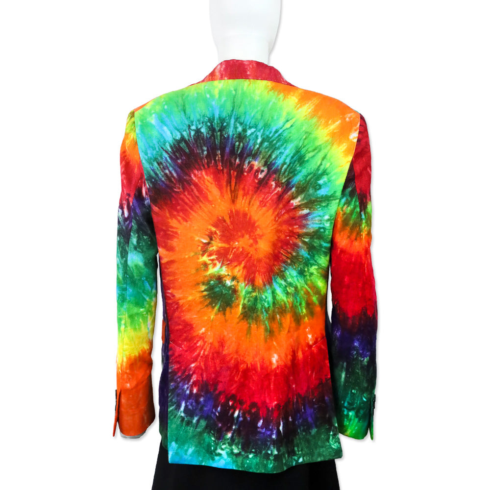 R13 Tie Dye Linen Boyfriend Blazer