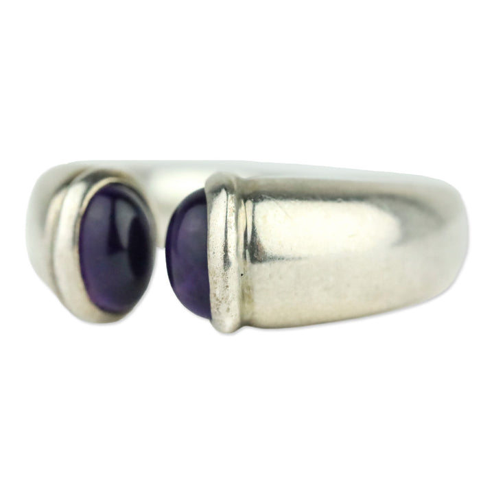 RLM by Robert Lee Morris Sterling Silver Purple Stone Wrap Ring