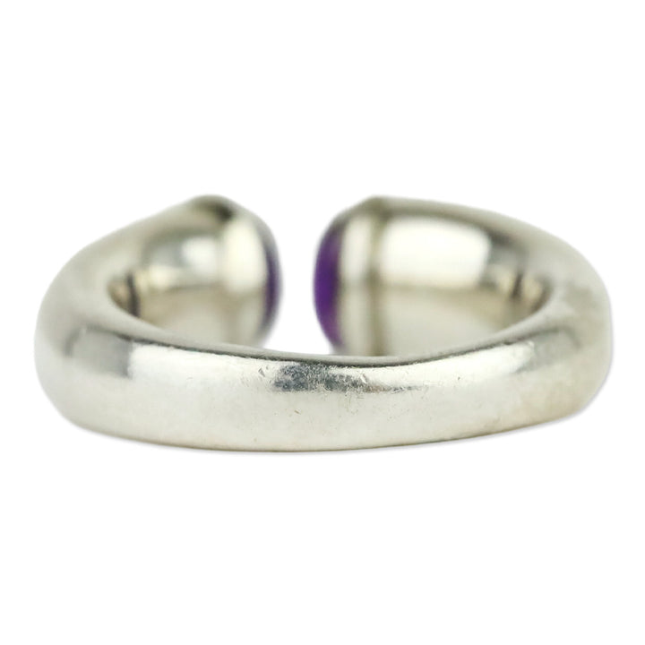 RLM by Robert Lee Morris Sterling Silver Purple Stone Wrap Ring