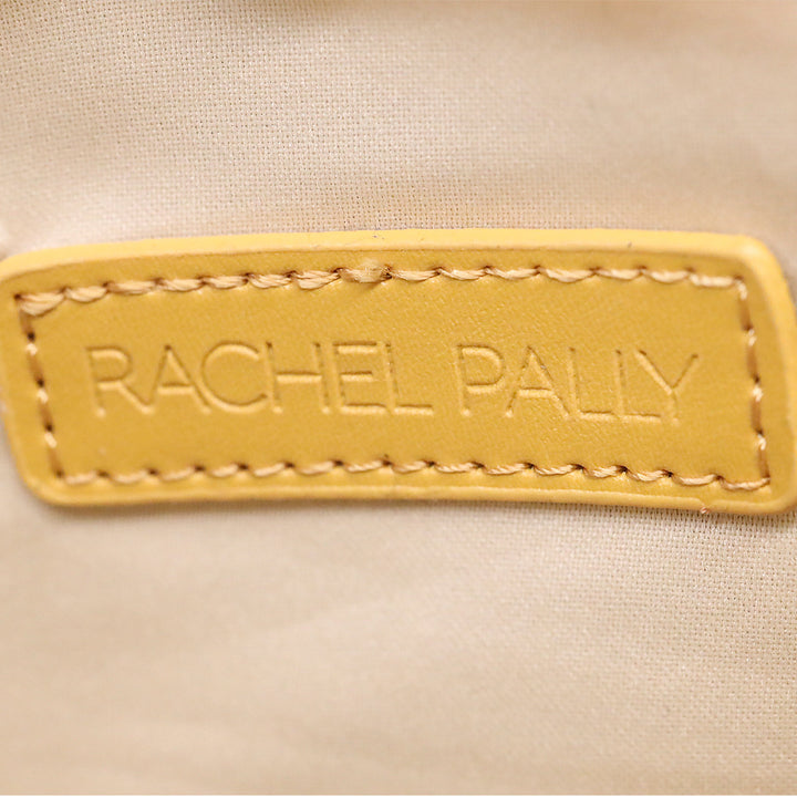 Rachel Pally Orange/Yellow Canvas Leather Floral Print Clutch