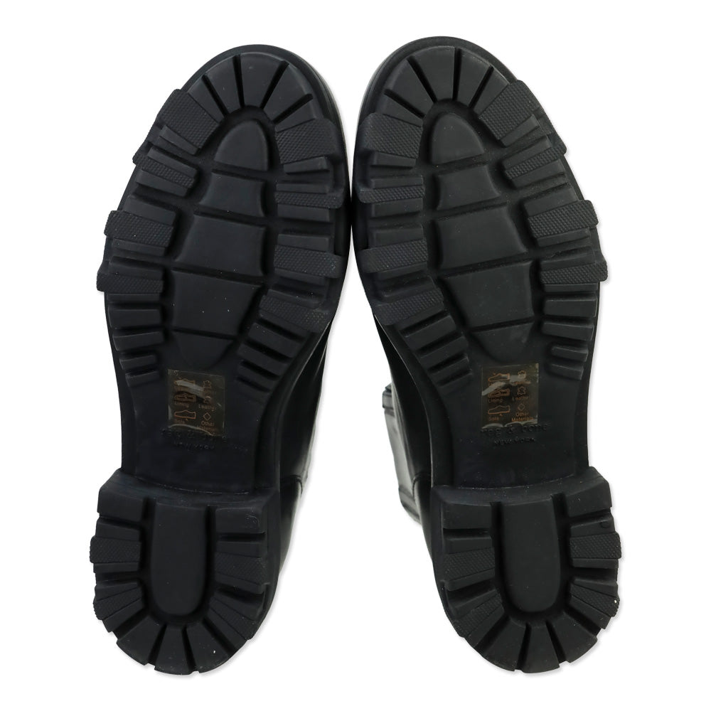 Rag & Bone Black Leather Shawn Chelsea Boots