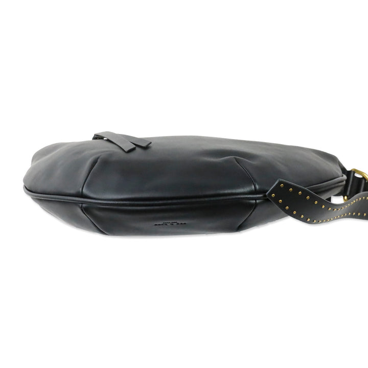 Rag & Bone Black/Gold Mercer Medium Leather Hobo
