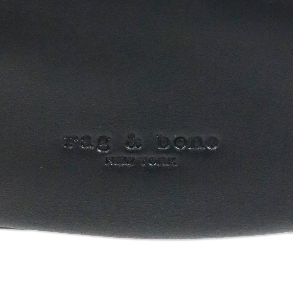 Rag & Bone Black/Gold Mercer Medium Leather Hobo