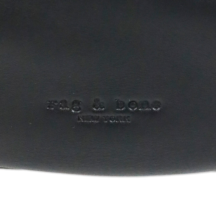 Rag & Bone Black/Gold Mercer Medium Leather Hobo