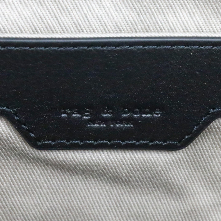 Rag & Bone Black/Gold Mercer Medium Leather Hobo