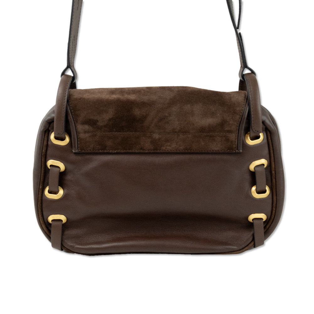 Rag & Bone Brown Leather Suede Legend Saddle Bag