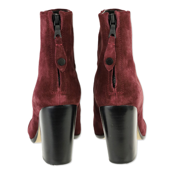 Rag & Bone Burgundy Suede Classic Newbury Ankle Boot