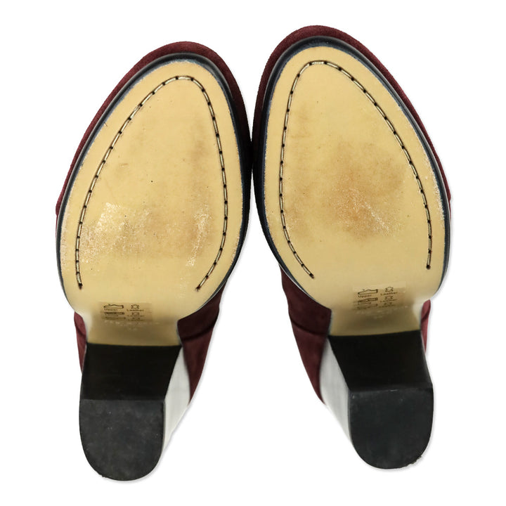 Rag & Bone Burgundy Suede Classic Newbury Ankle Boot