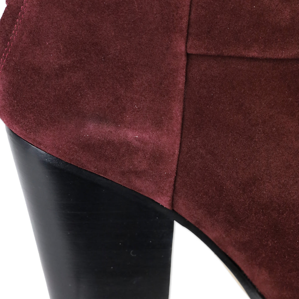 Rag & Bone Burgundy Suede Classic Newbury Ankle Boot