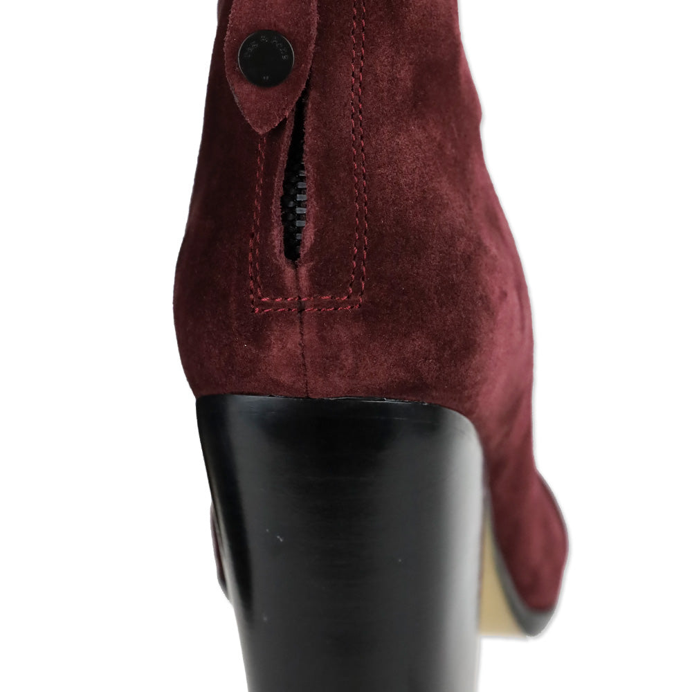 Rag & Bone Burgundy Suede Classic Newbury Ankle Boot