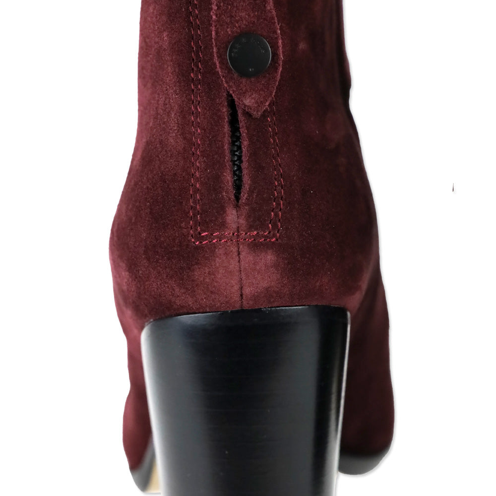 Rag & Bone Burgundy Suede Classic Newbury Ankle Boot