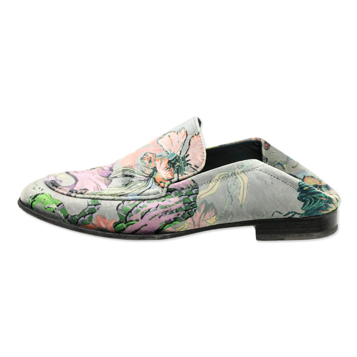 Rag & Bone Grey Floral Velvet Alix Loafer