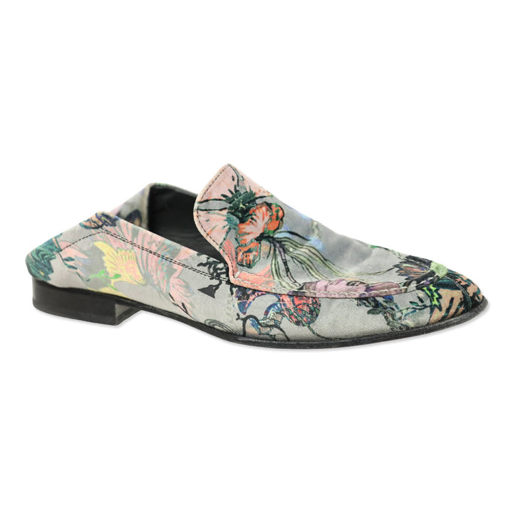 Rag & Bone Grey Floral Velvet Alix Loafer