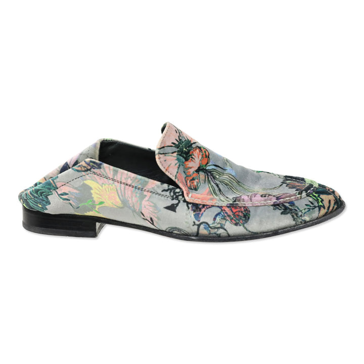 Rag & Bone Grey Floral Velvet Alix Loafer