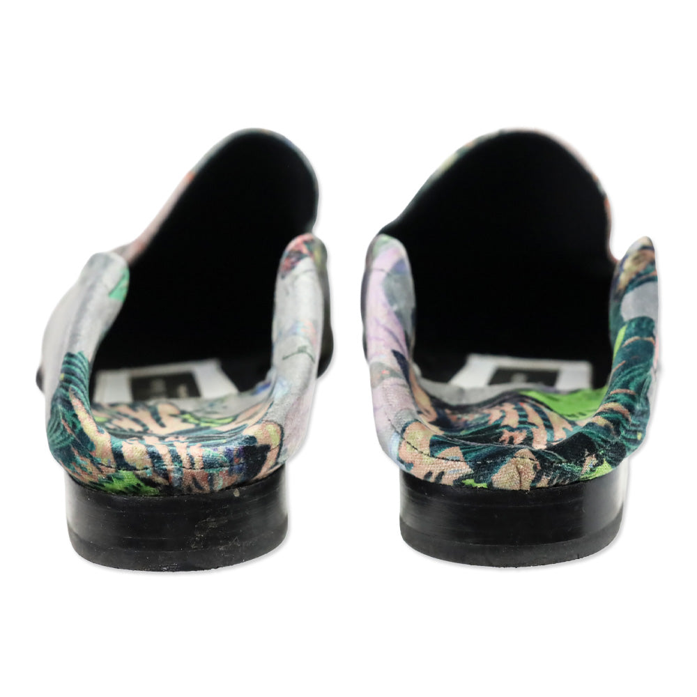 Rag & Bone Grey Floral Velvet Alix Loafer