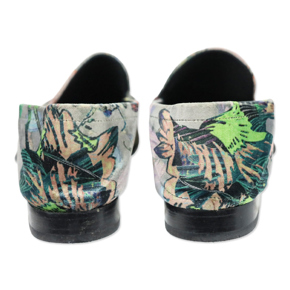 Rag & Bone Grey Floral Velvet Alix Loafer