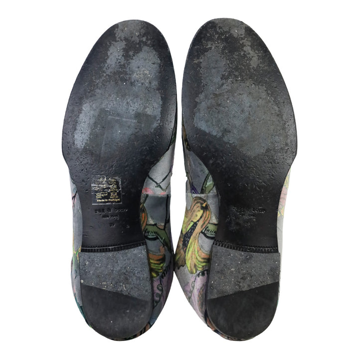 Rag & Bone Grey Floral Velvet Alix Loafer