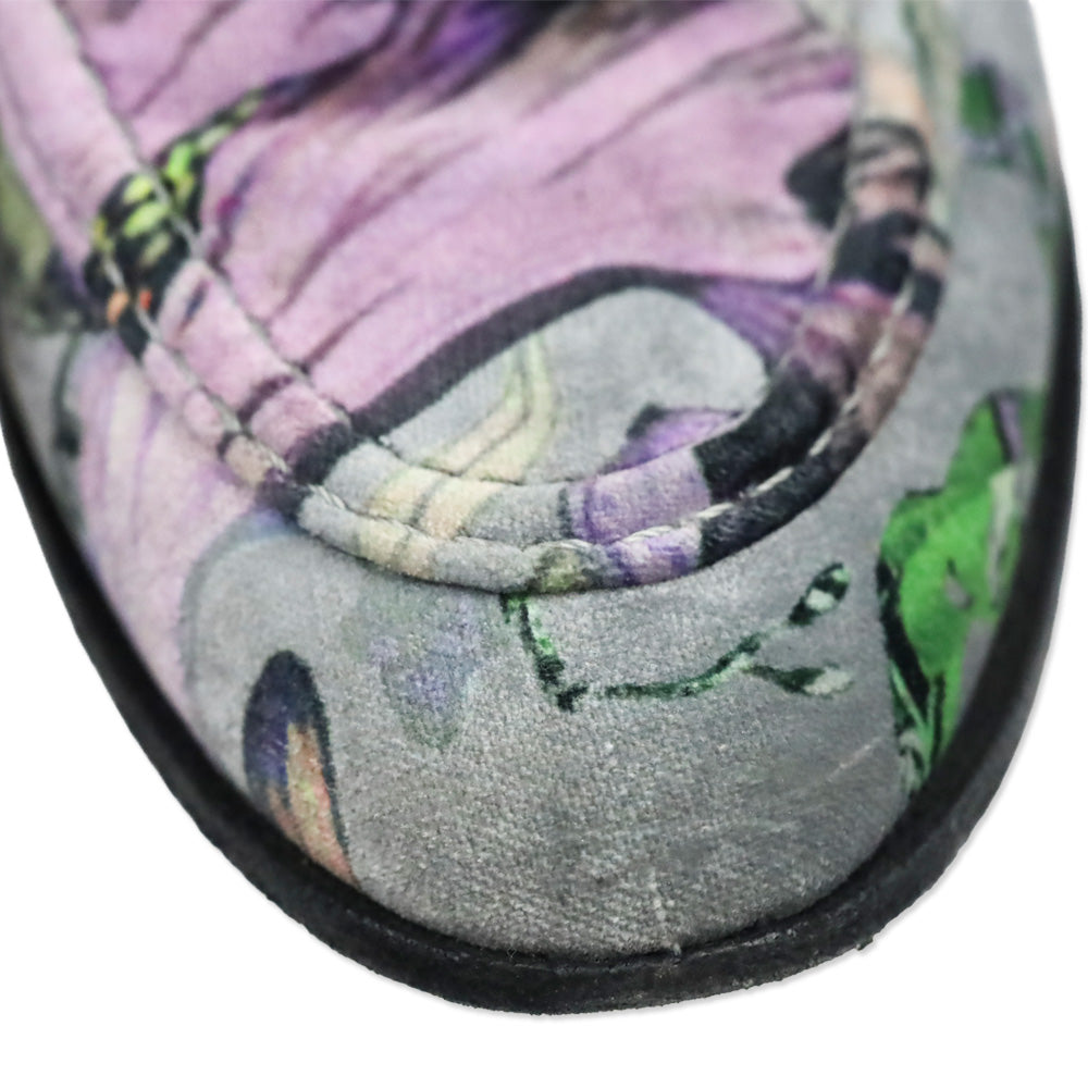 Rag & Bone Grey Floral Velvet Alix Loafer