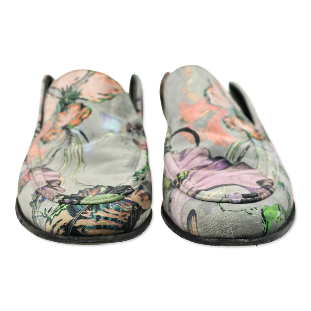 Rag & Bone Grey Floral Velvet Alix Loafer