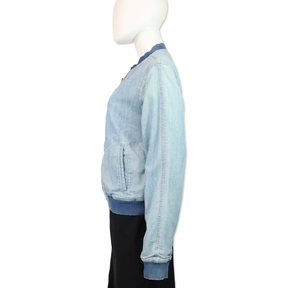 Rag & Bone Jean Moonshine Chambray Bomber Jacket