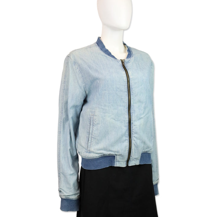 Rag & Bone Jean Moonshine Chambray Bomber Jacket