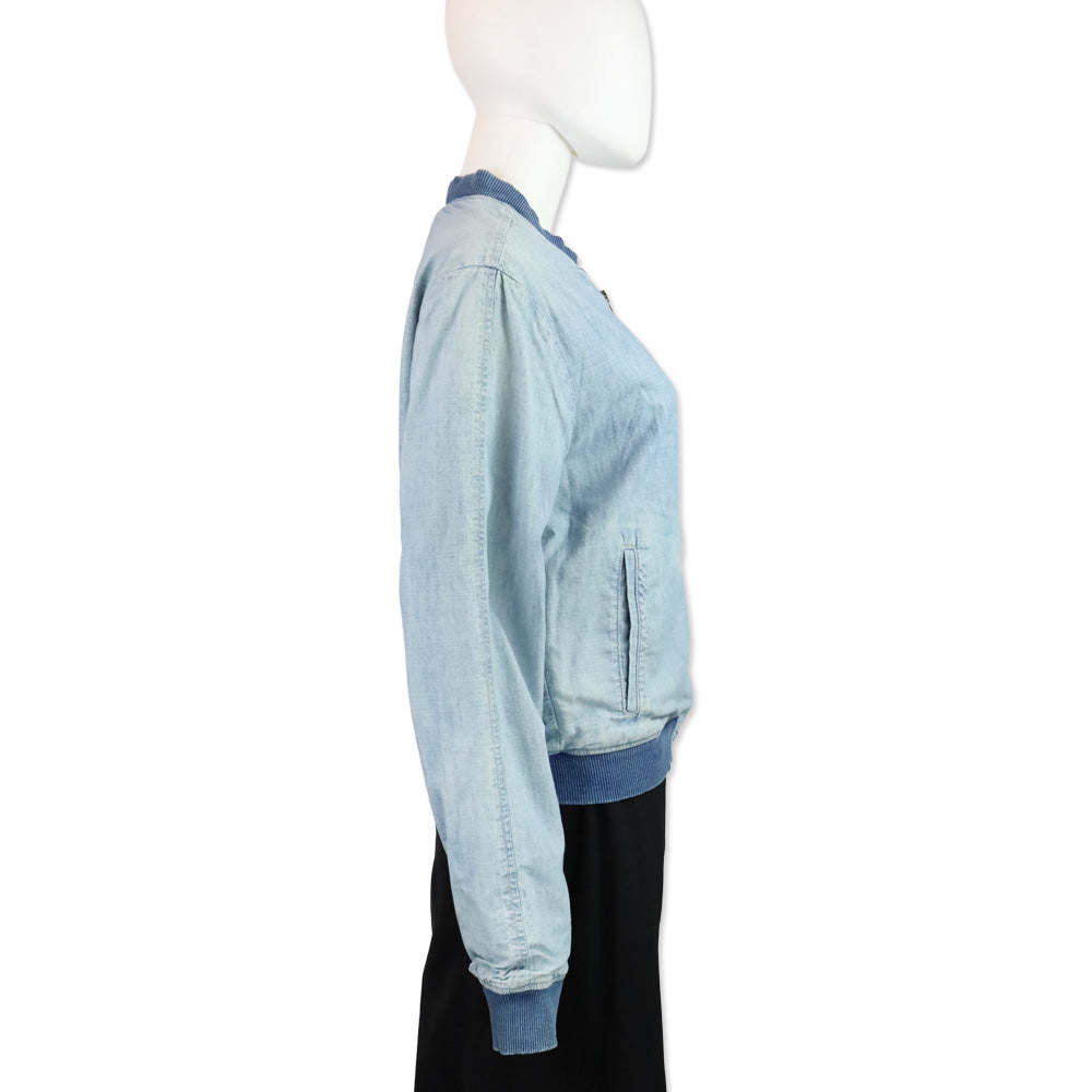 Rag & Bone Jean Moonshine Chambray Bomber Jacket