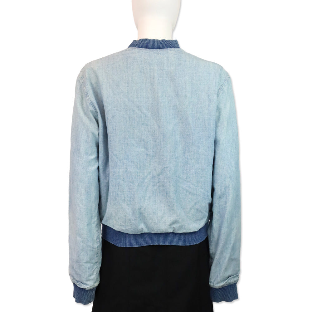 Rag & Bone Jean Moonshine Chambray Bomber Jacket