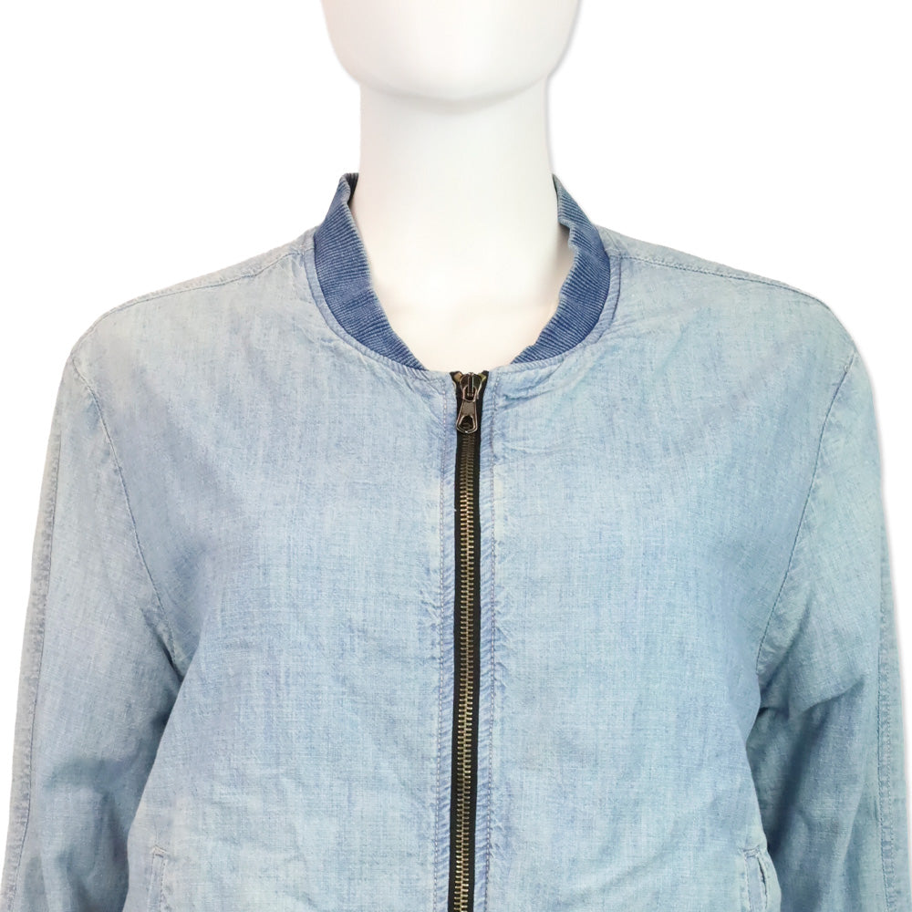 Rag & Bone Jean Moonshine Chambray Bomber Jacket