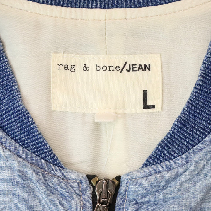 Rag & Bone Jean Moonshine Chambray Bomber Jacket