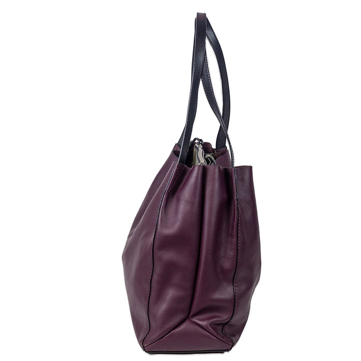 Rag & Bone Plum/Olive Leather Passenger Tote